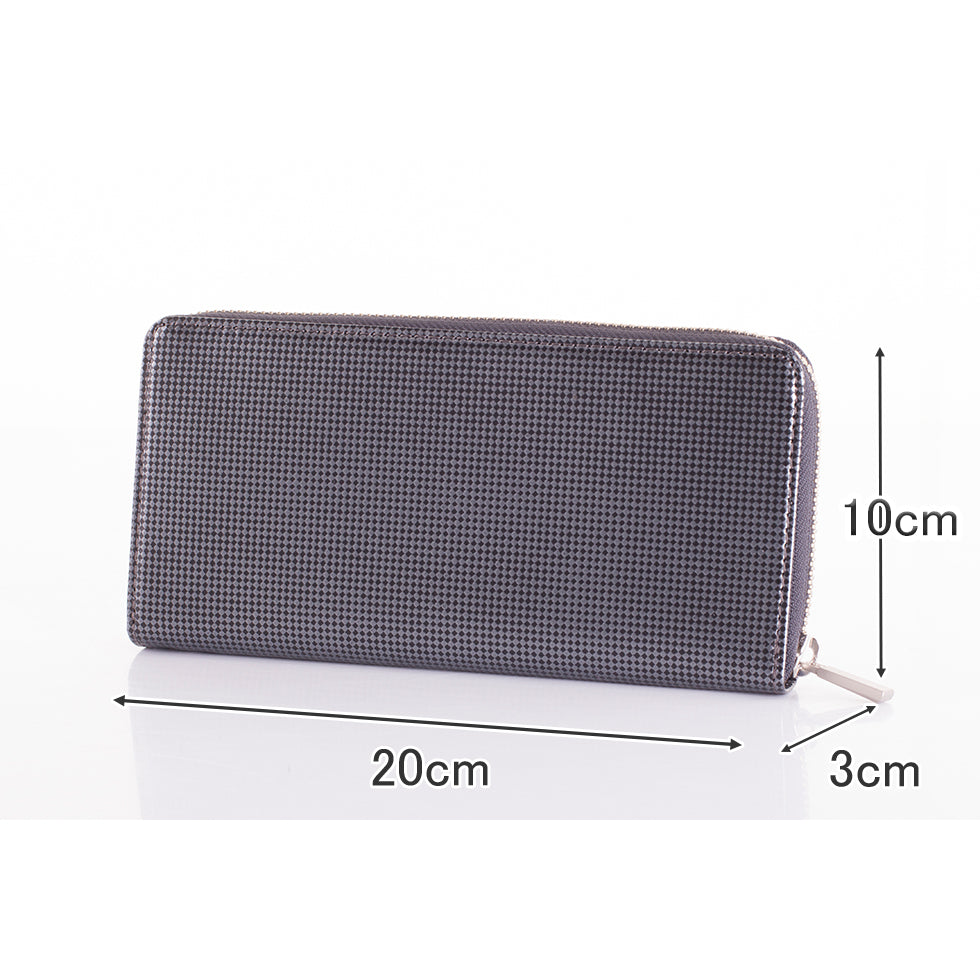 ROCK COWHIDE LEATHER LONG WALLET