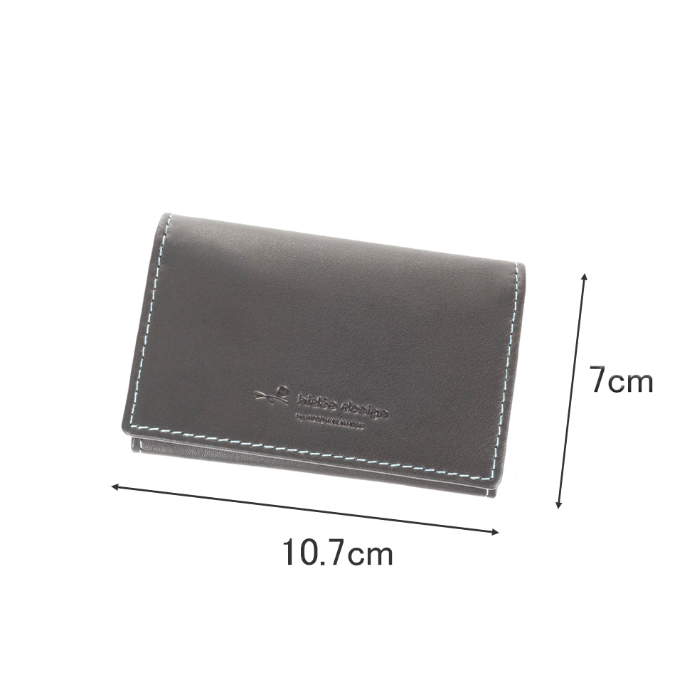 タック牛革名刺入れ