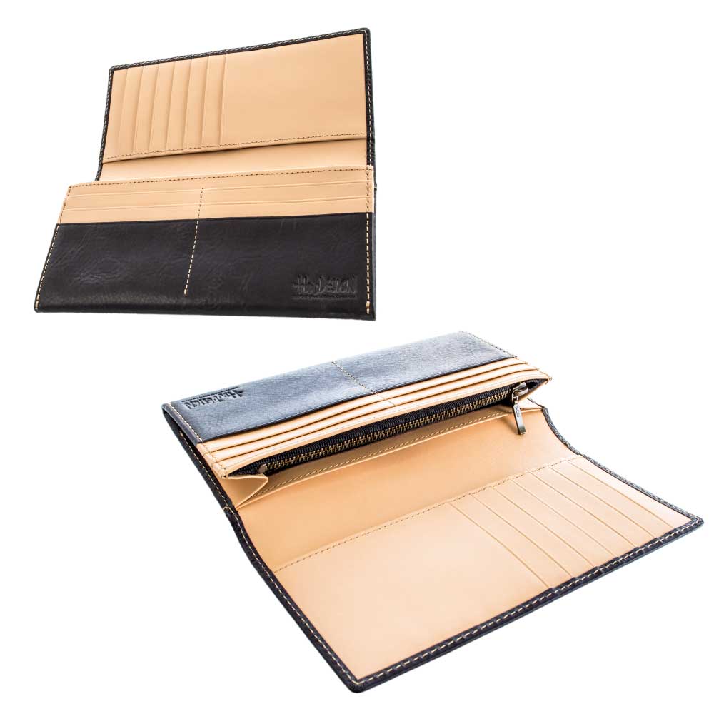 CEINT 2 COWHIDE LEATHER LONG WALLET