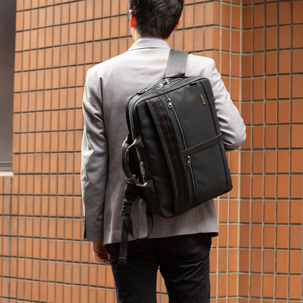 LOUVER 3WAY BUSINESS BAG[L] | HIDEO WAKAMATSU ONLINE SHOP
