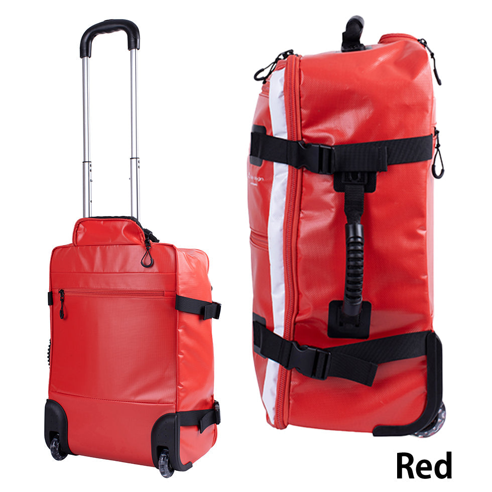 ヒデオ ワカマツTARPAULIN 30Lソフトスーツケース 赤 TARPAULIN DOLPHIN [S] 30L 3-5 nights carry-on size soft suitcase