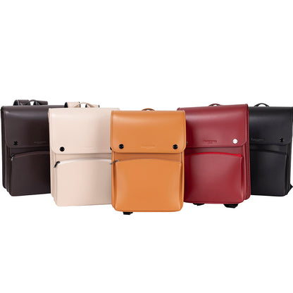 Leather-Style Backpack