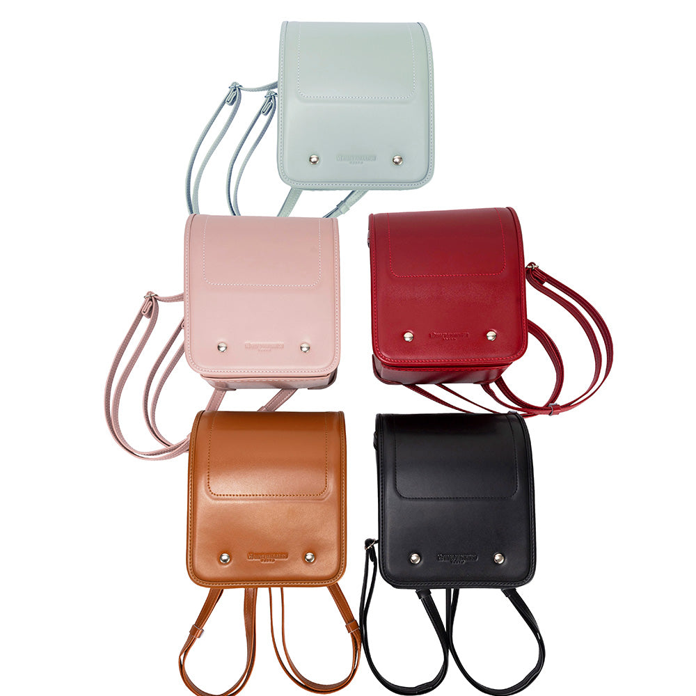 Leather-Style Kawaii Chic Mini Backpack