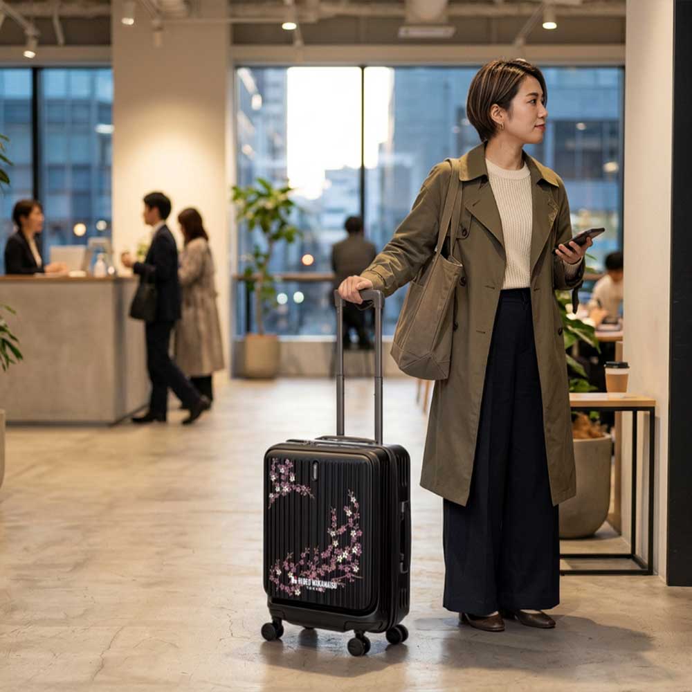 NIGHT CHERRY BLOSSOM FRONTOPEN CARRY [S] 36L (expanded 44L) 2-3 nights
