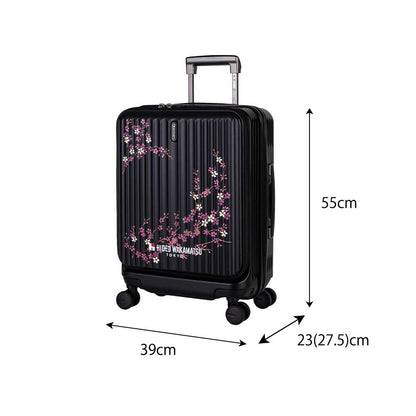 夜桜フロントオープンキャリー [S] 36L（拡張時44L）2～3泊機内持ち込みサイズ