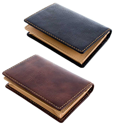 CEINT 2 COWHIDE LEATHER BUSINESS CARD HOLDER