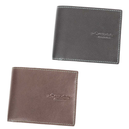 タック 牛革 二つ折り財布