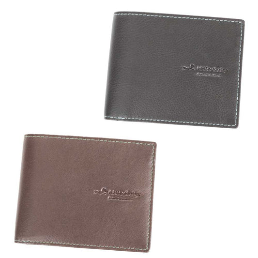 TACK COWHIDE LEATHER BI-FOLD WALLET