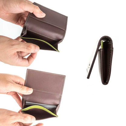 タック牛革名刺入れ