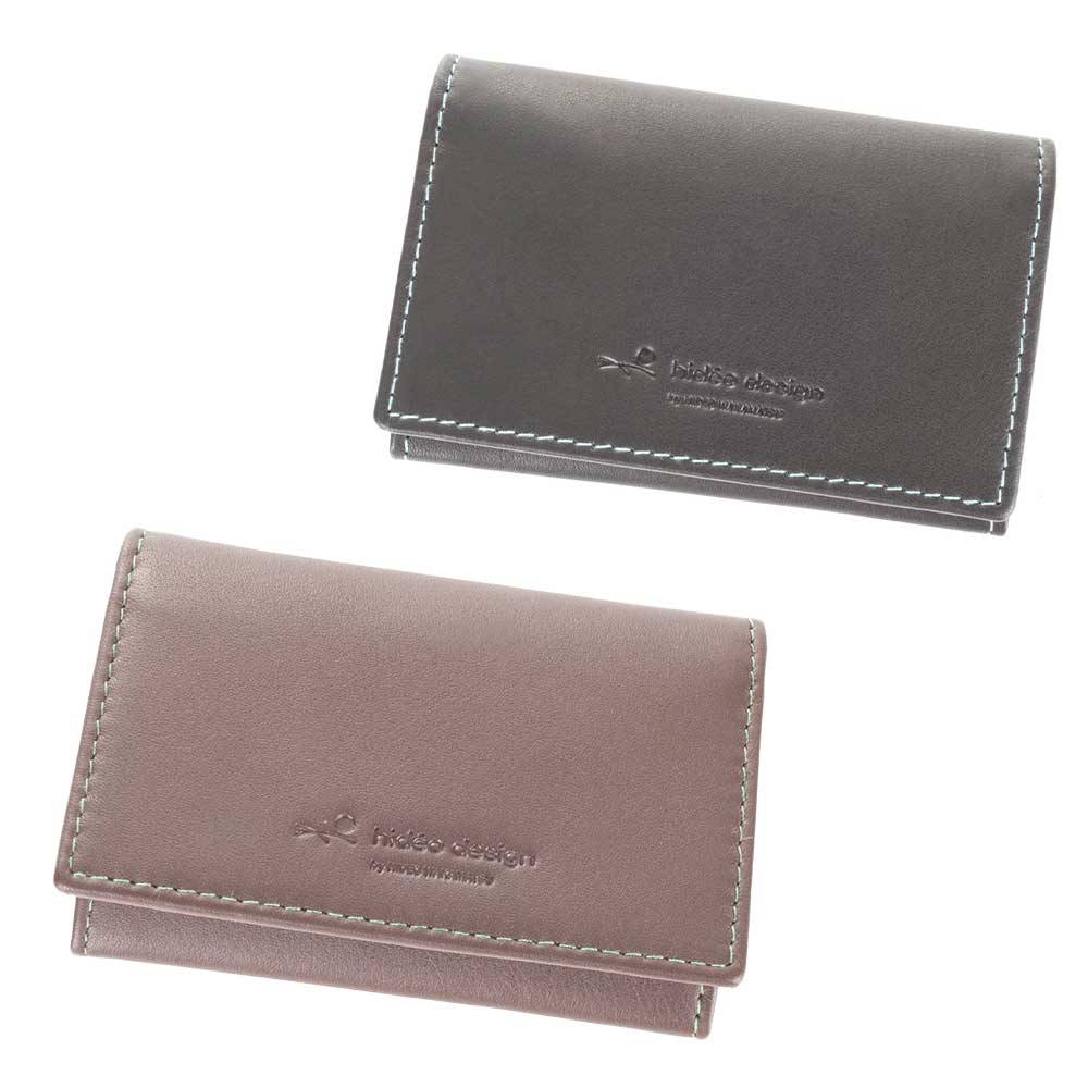 タック牛革名刺入れ