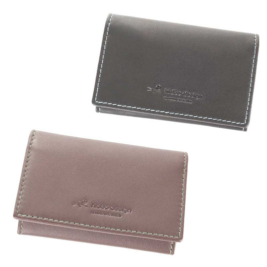 TACK COWHIDE LEATHER BUSINESS CARD HOLDER